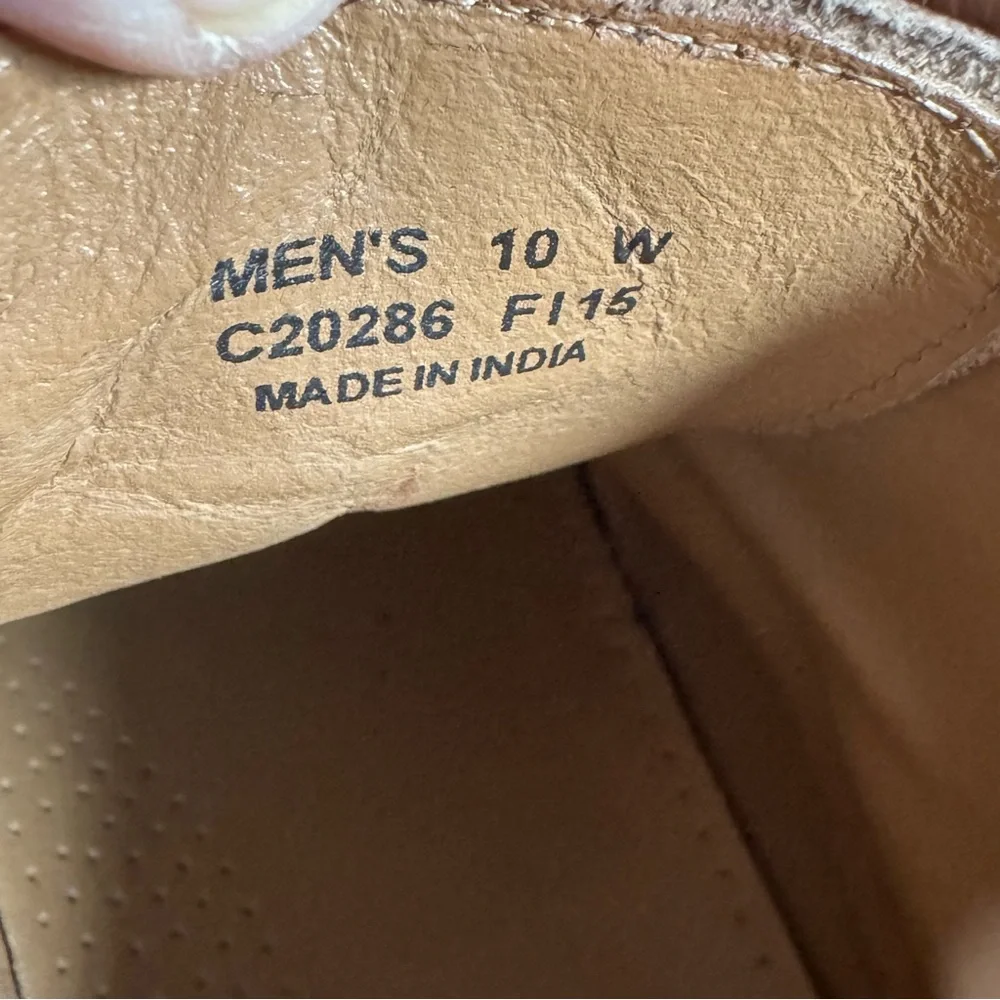 Cole Haan Brown Leather Williams Wingtip Lace Up Chukka Boots Men Size 10W